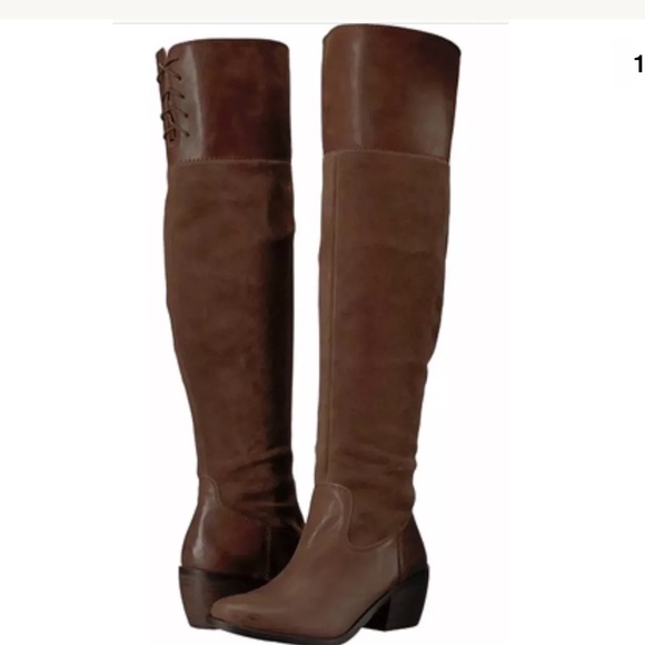 Lucky Brand Shoes - NIB LUCKY BRAND OVER THE KNEE LACE BACK BOOTS